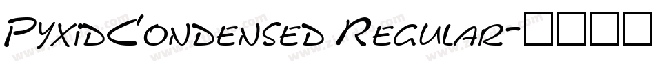 PyxidCondensed Regular字体转换